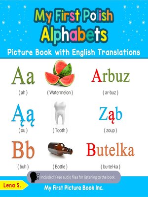 cover image of My First Polish Alphabets Picture Book with English Translations